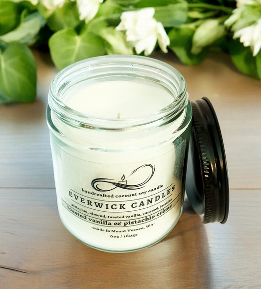 TOASTED VANILLA & PISTACHIO CRÈME -  Pistachio, Almond, Toasted Vanilla, Salted Caramel, Jasmine, Sandalwood